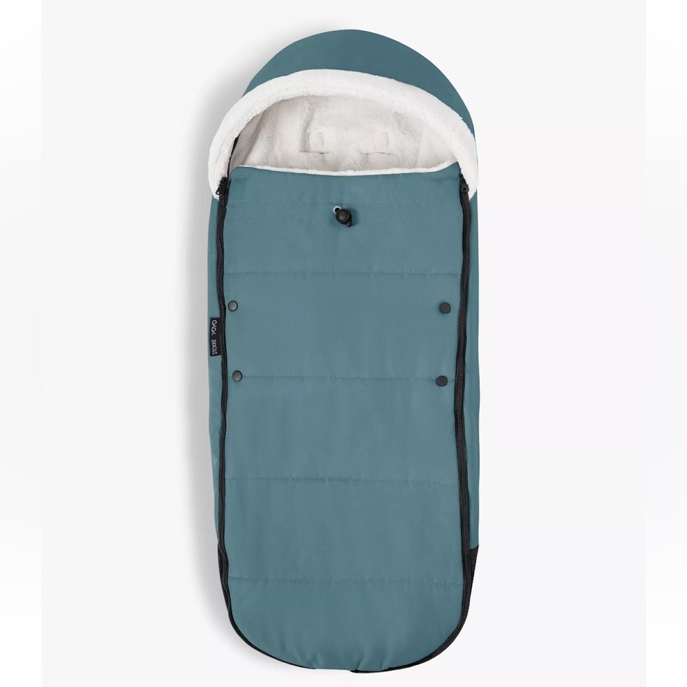 Stokke BabyZen Yoyo: Sherpa lined Stroller Footmuff in Blue Aqua